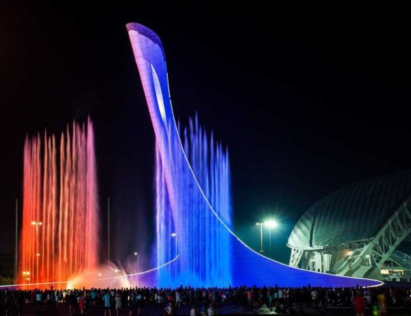 Поющий фонтан Адлер Олимпийский парк