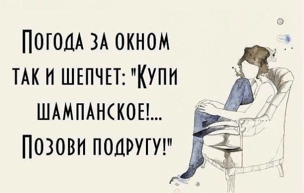 Погода шепчет займи но выпей