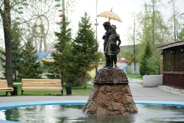 Парк Пушкина Челябинск фонтан