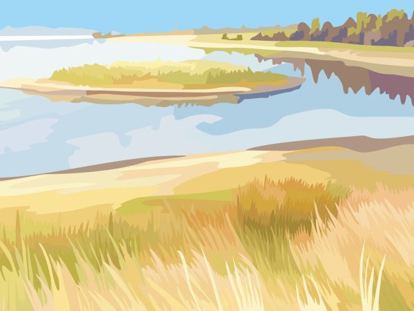 Речка мультяшная