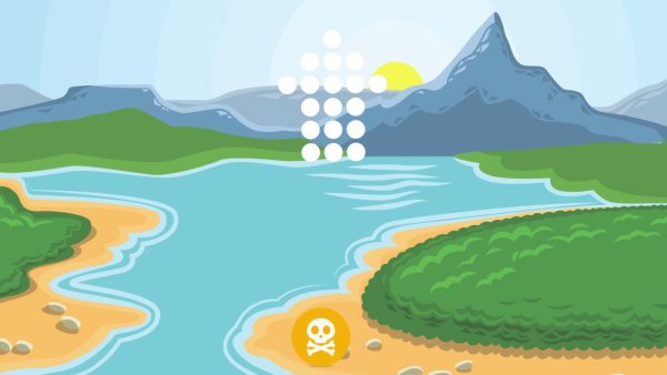 Река мультяшное