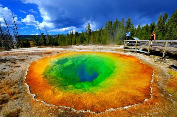 Озеро утренней славы. Йеллоустонский национальный парк, США.