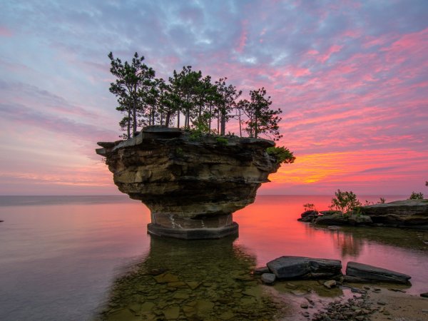 Остров на озере Гурон в Мичигане