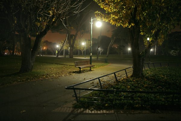Одинокая ночь на улице