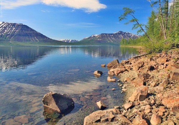 Озеро лама плато Путорана Красноярский край