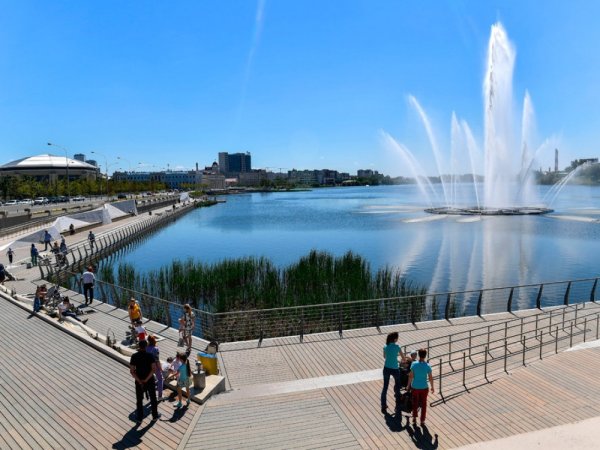 Парк озеро кабан Казань