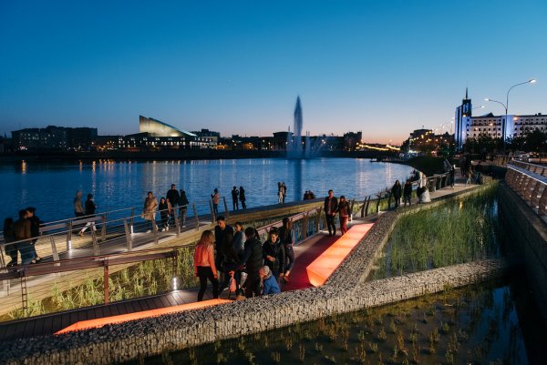 Парк озеро кабан Казань