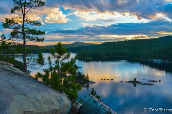 Кросс озеро Канады