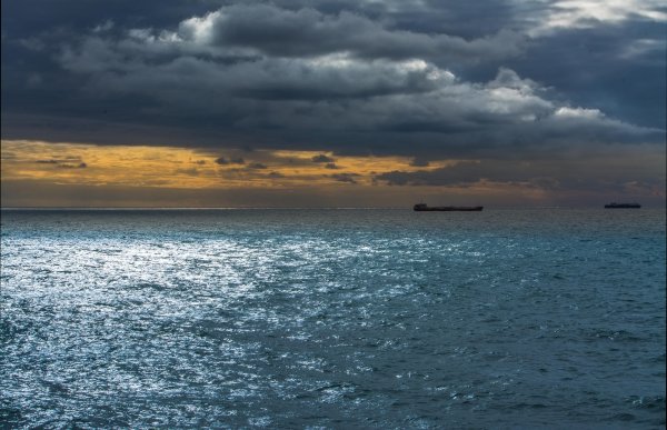 Каспийское море Дербент рассвет