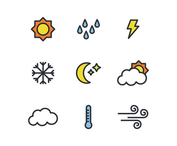 Погодные значки