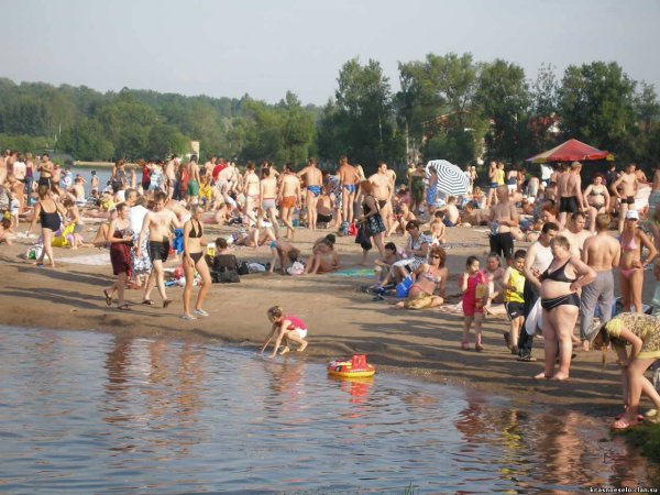 Красное село озеро Безымянное пляж