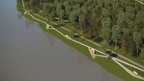 Парк в Малаховке у озера