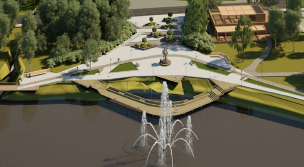 Парк в Малаховке у озера