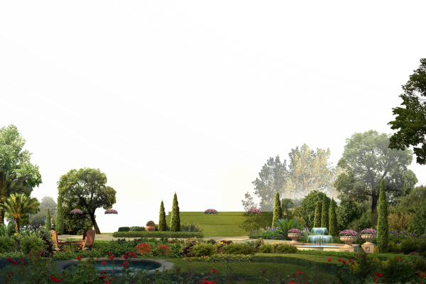 Парк на прозрачном фоне