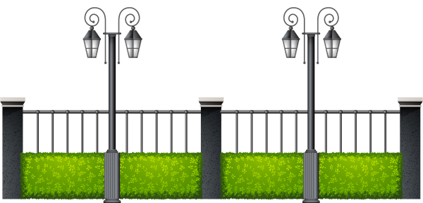 Векторное изображение забора