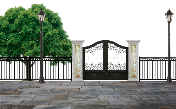 Ограждение в парке