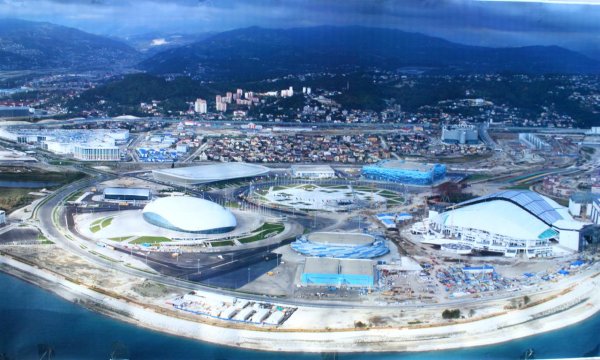 Олимпийский парк Адлер зимой