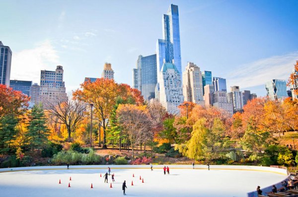 Осенний Нью-Йорк централ парк