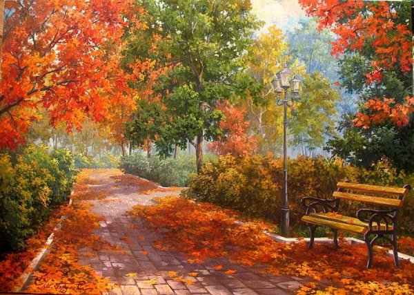 Осень художник Былич Александр Леонидович