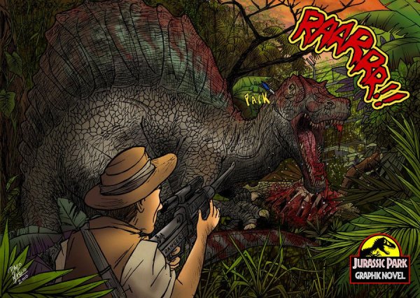 Роман парк Юрского периода иллюстрации