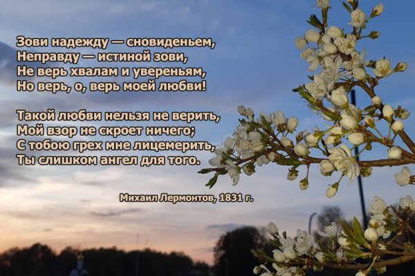 Зови надежду сновиденьем Лермонтов