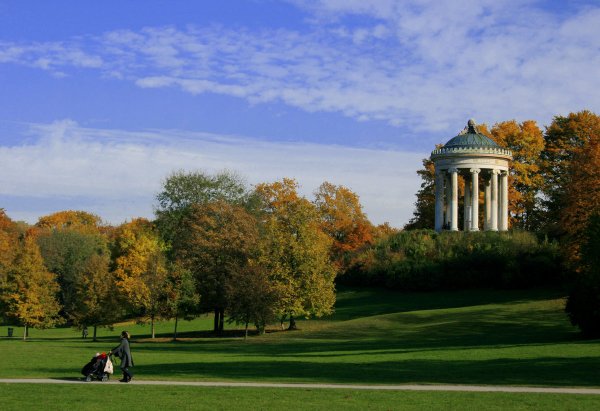 Английский сад Германия Мюнхен