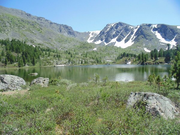 Озеро Манас горный Алтай