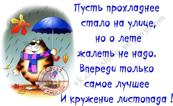 Осенние позитивные высказывания