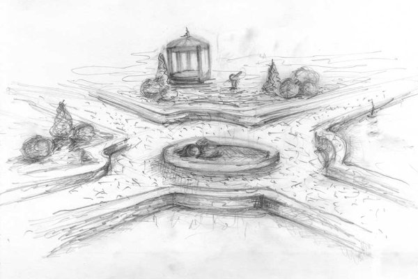 Ландшафтная архитектура карандашом