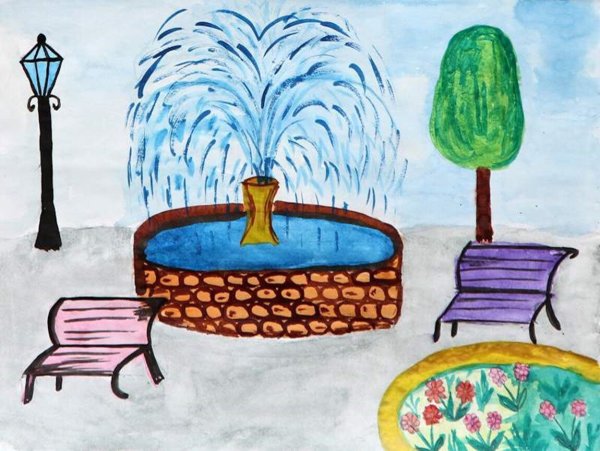 Парк сквер бульвар изо 3 класс