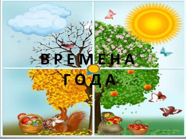 Смена времен года картинки для детей