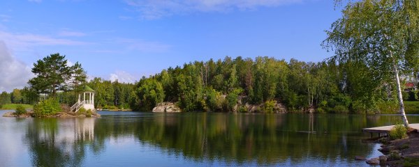 Озеро ая Алтайский край берёзка