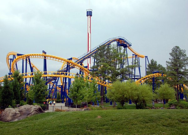 Американские горки в Донецке парк городок