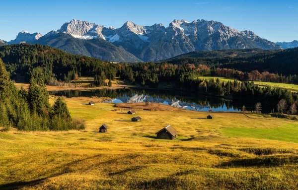 Альпийские Луга Швейцария осень