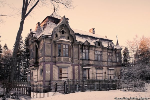 Шуваловский парк дача Месмахера зимой