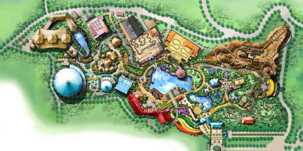 Парк аттракционов генплан