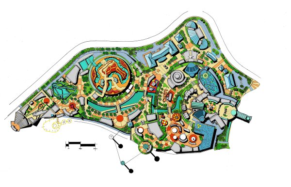 Парк генплан аттракционный