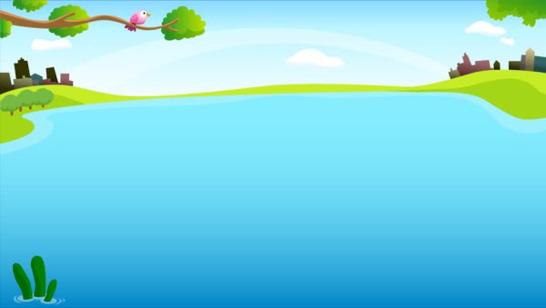 Озеро из мультфильма