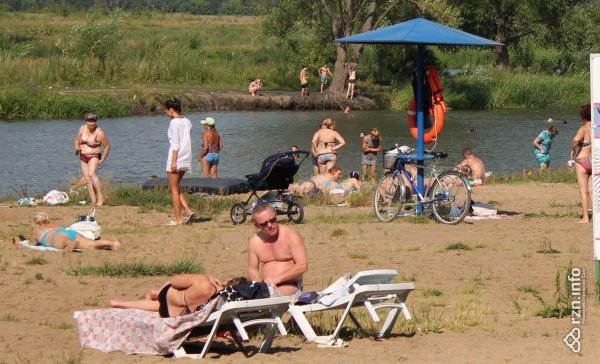 Пляж озеро Старица Новосибирск
