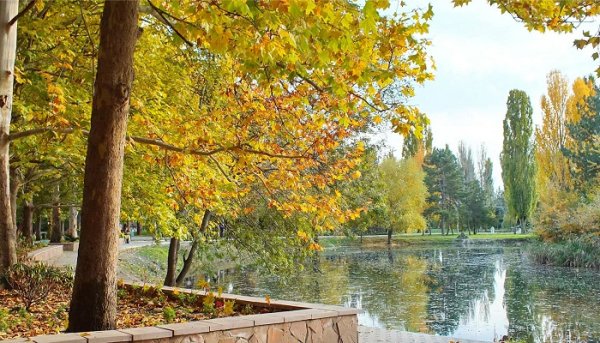 Гагаринский парк Симферополь осень