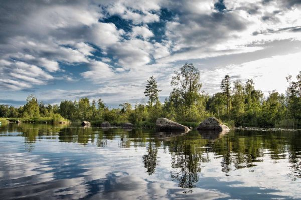 Озеро Вуокса Приозерск