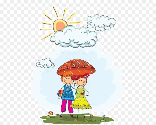 Дождик иллюстрация