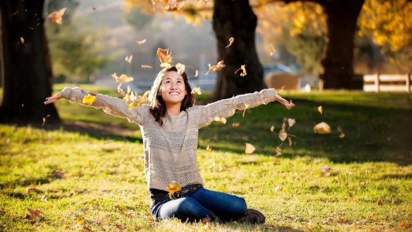 Человек в солнечную погоду