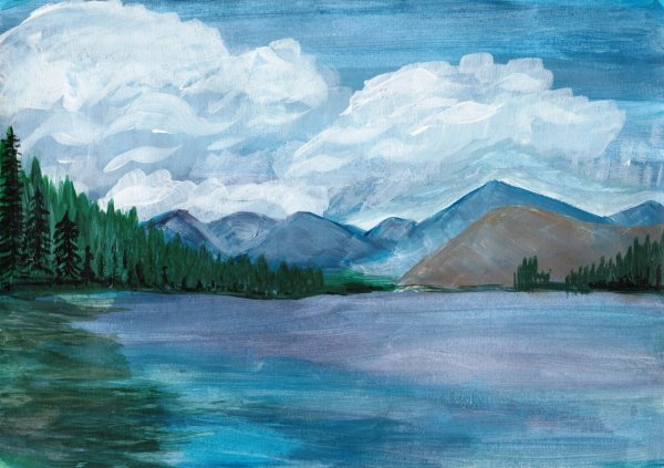 Байкал карандашом