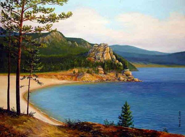 Берег Байкала картина