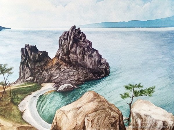 Озеро Байкал рисунок