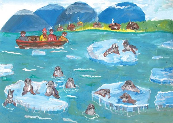 Рисунок Байкала для детей