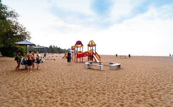 Пляж Дубки в Сестрорецке