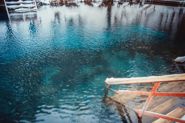 Голубое озеро Казань зима