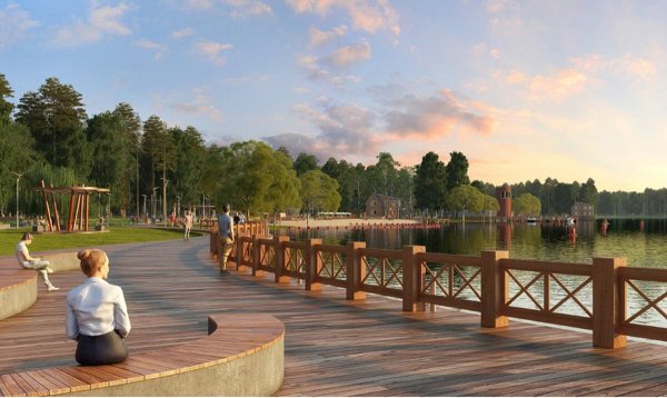 Зона отдыха Мещерское Москва парк